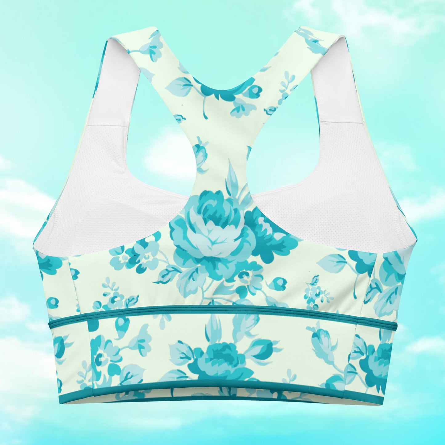Cyan Rose Celery Longline Sports Bra