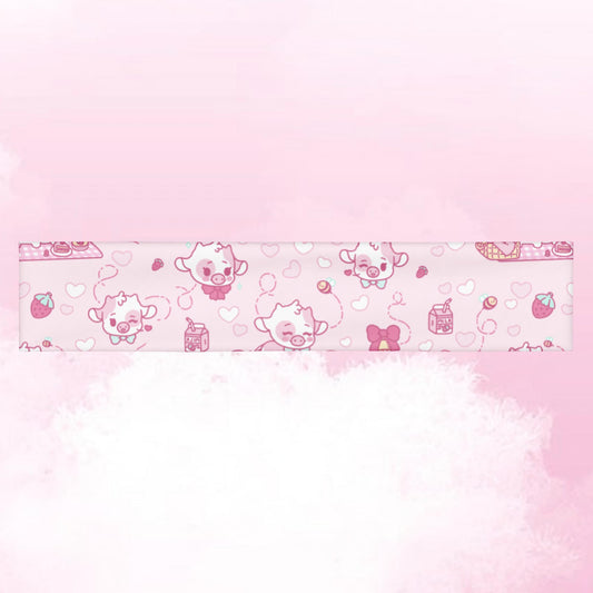 Strawberry Cow Pattern Headband