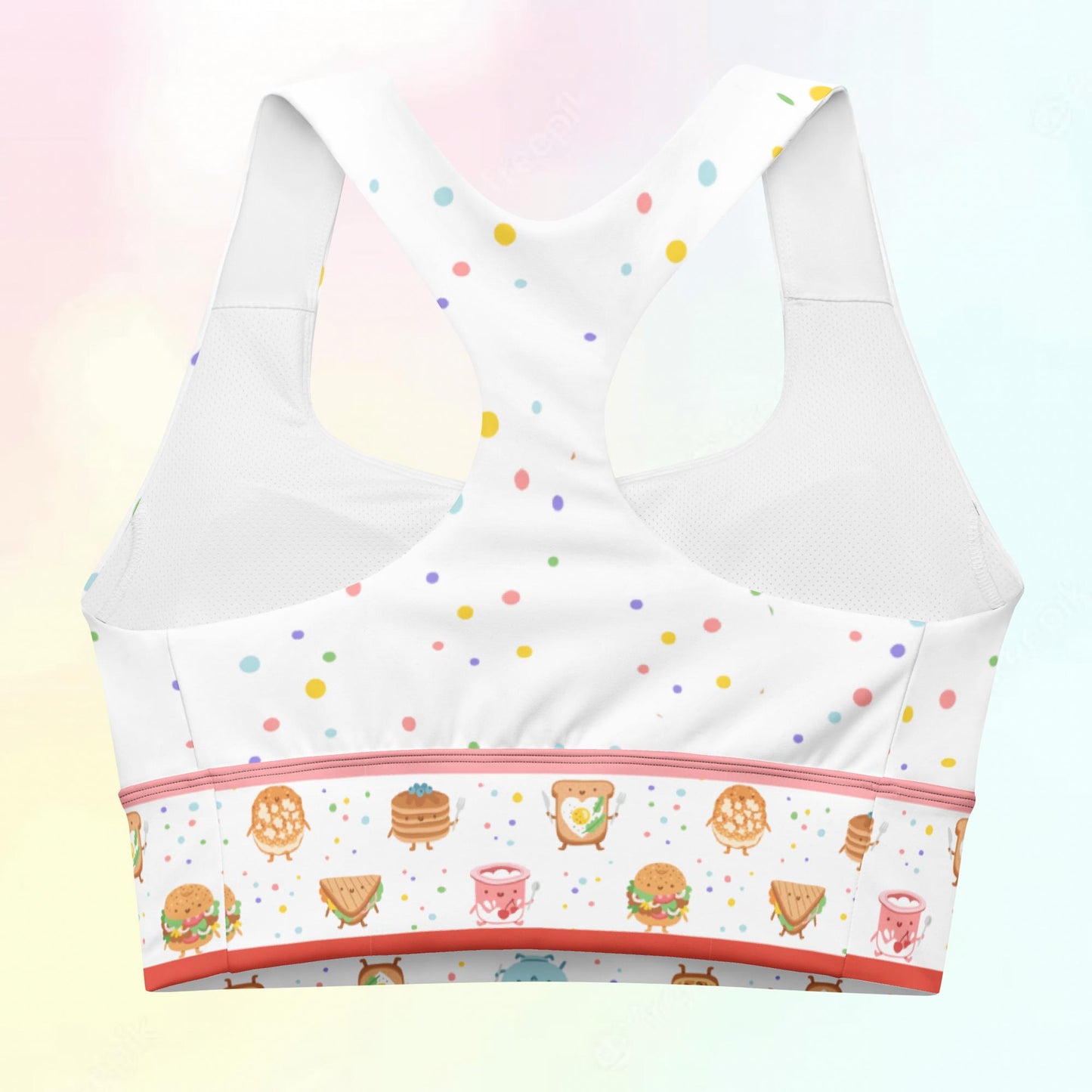 Breakfast Buddies Yogurt Longline Sports Bra