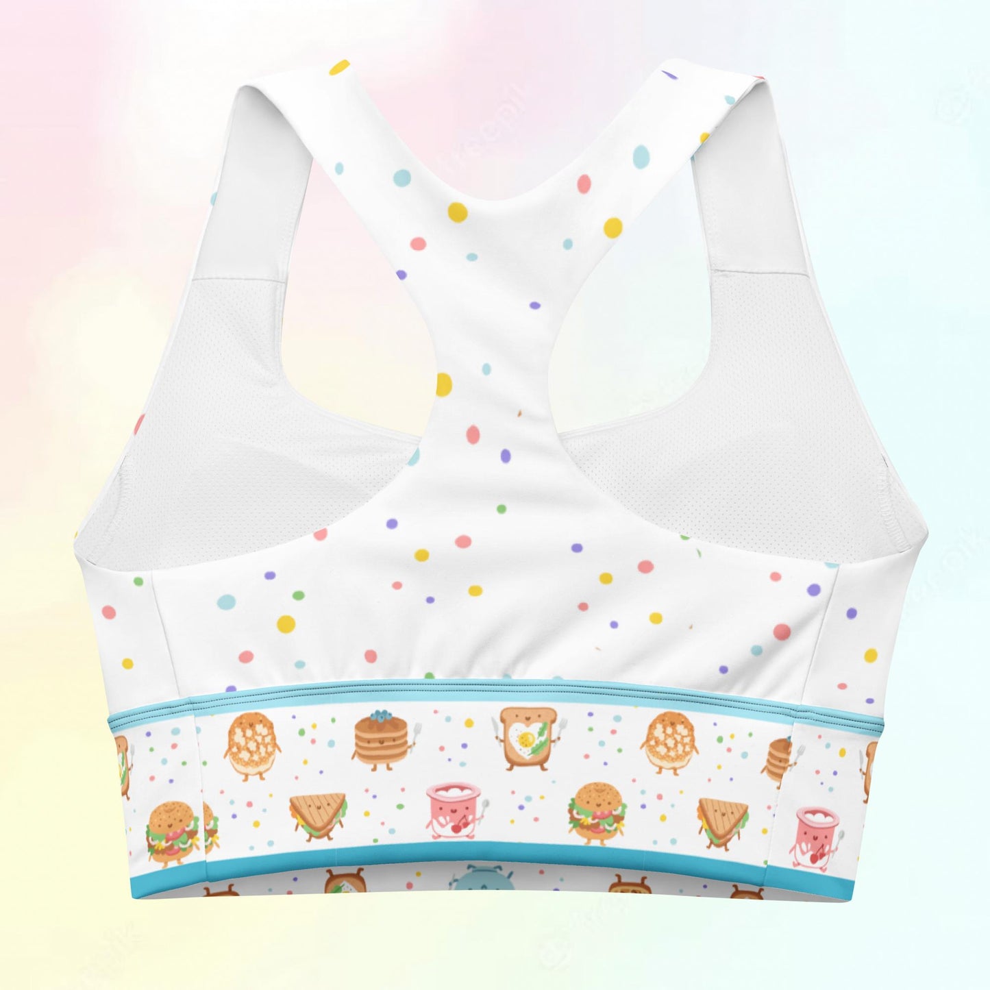 Breakfast Buddies Cereal Longline Sports Bra