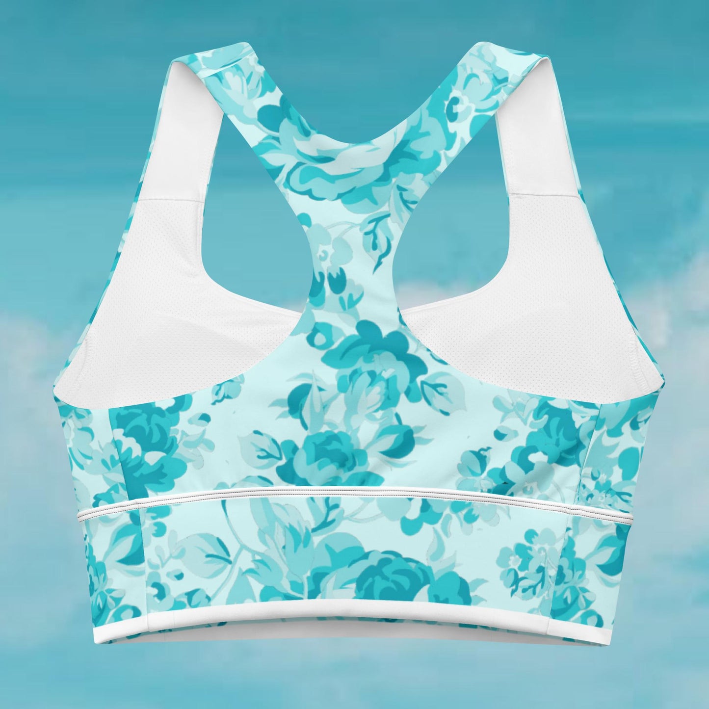 Cyan Rose Double Cyan Longline Sports Bra