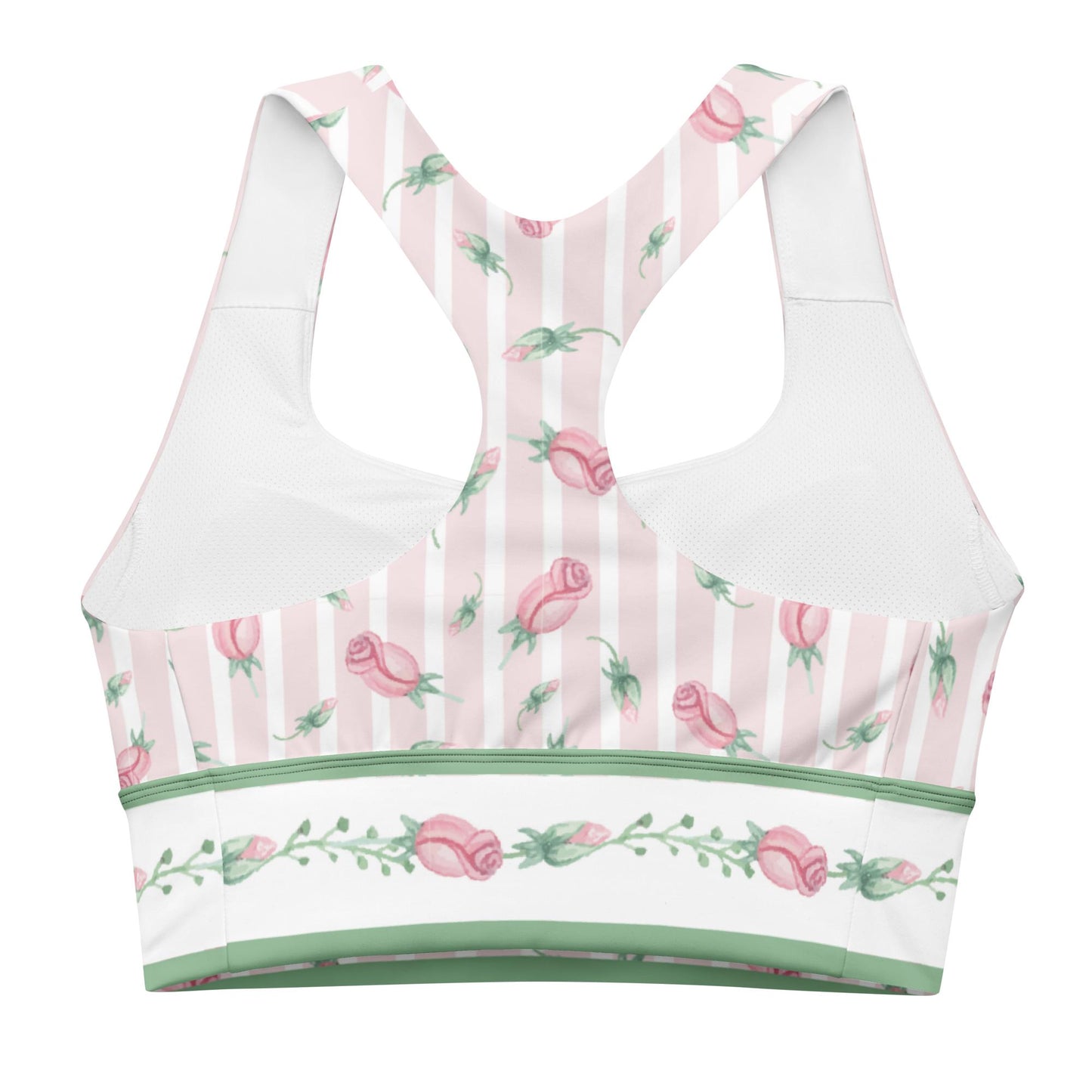 Wallpaper Tiny Rose Longline Sports Bra