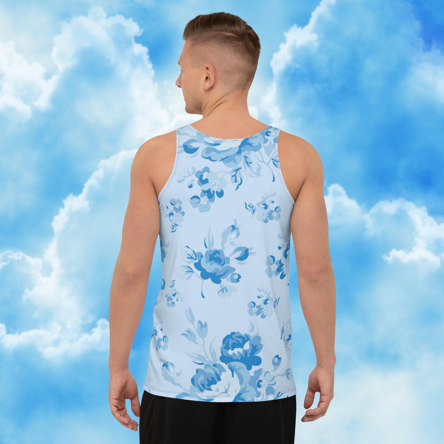 Blue Rose Blue Unisex Tank Top