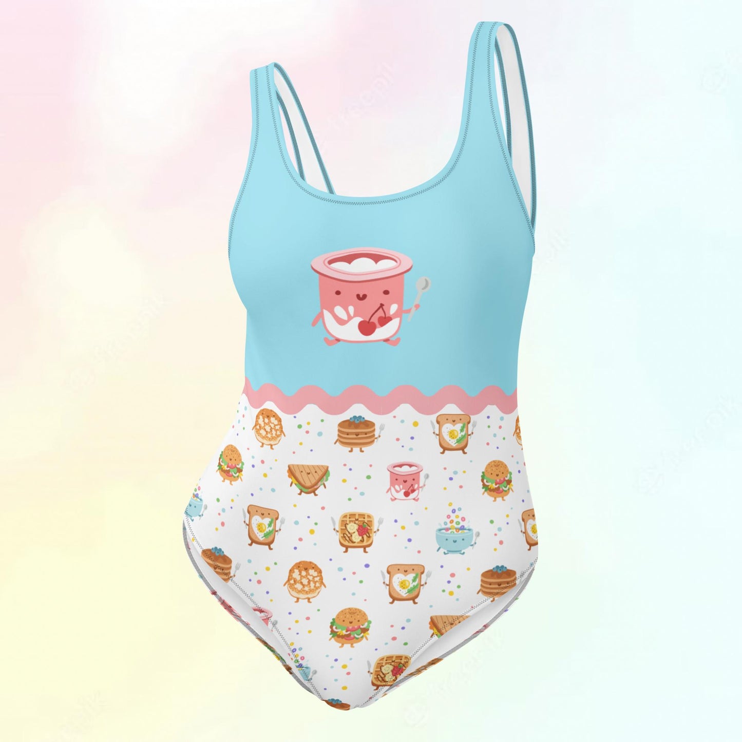 Breakfast Buddies One-Piece Swimsuit