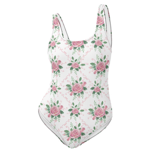 Floral Tiny Rose One-Piece Swimsuit