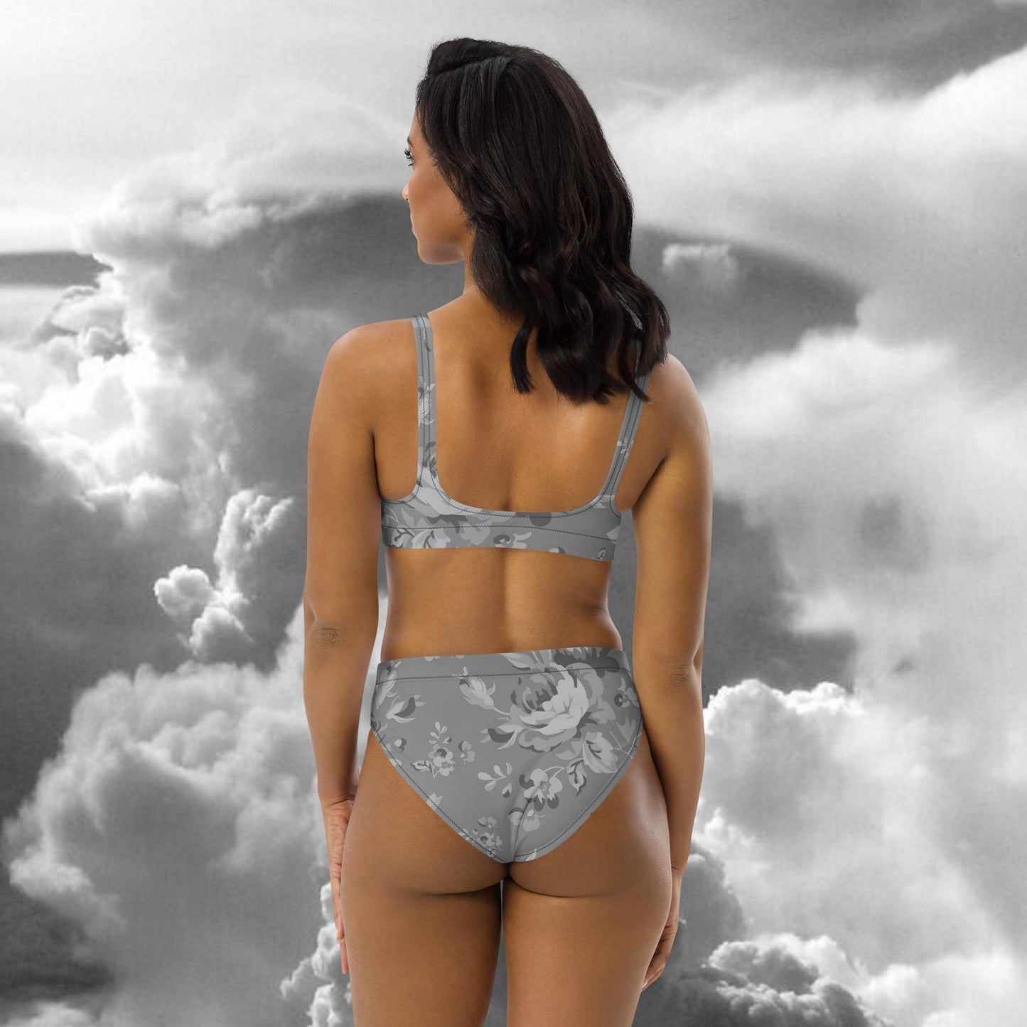 Grey Rose Grey Recycled High-Waisted Bikini