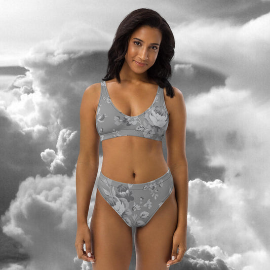 Grey Rose Grey Recycled High-Waisted Bikini