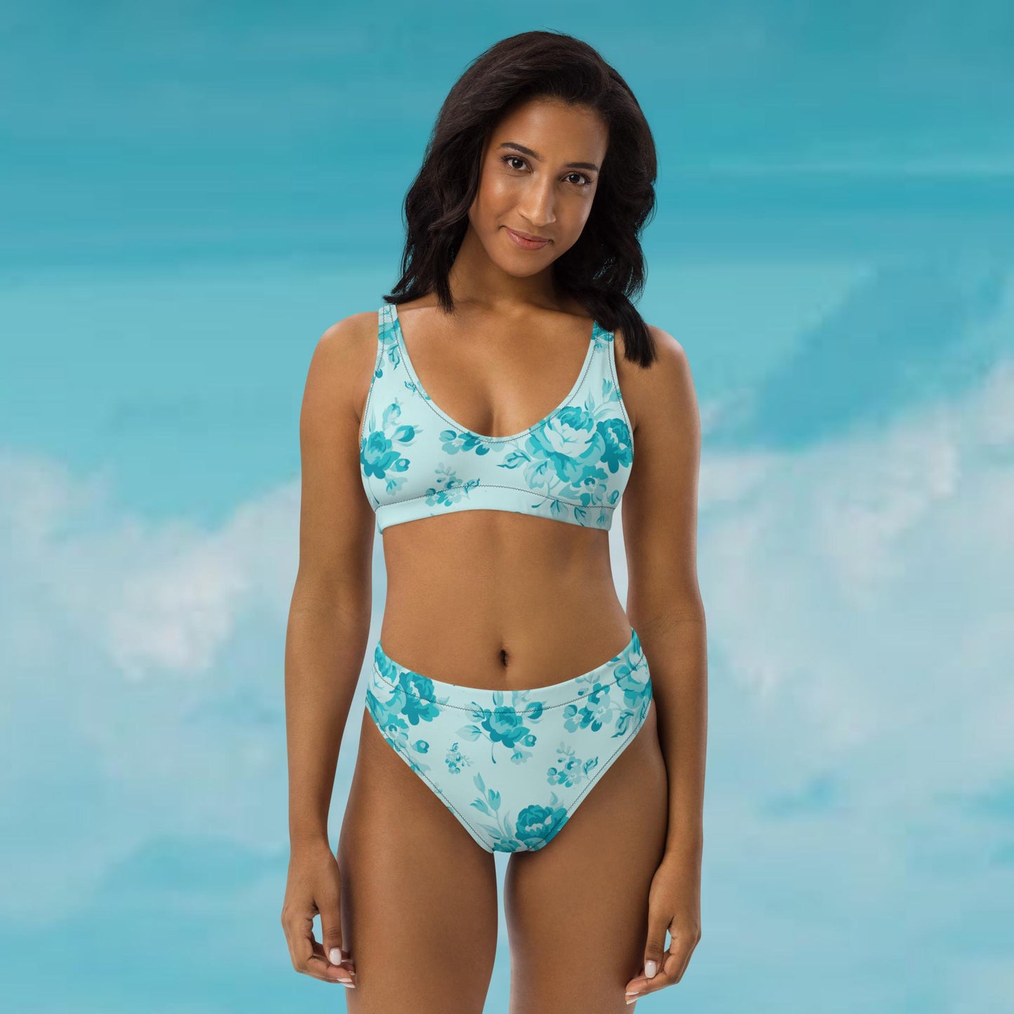 Cyan Rose Cyan Recycled High-Waisted Bikini