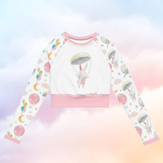 Balloon Bunny Recycled Long-Sleeve Crop Top