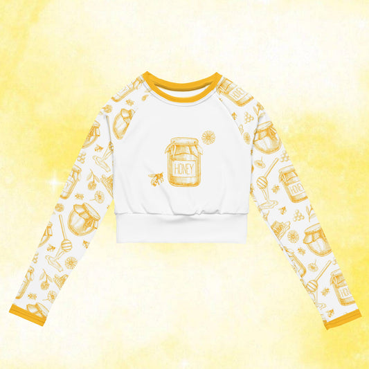 Honey Pot Jar Recycled Long-Sleeve Crop Top