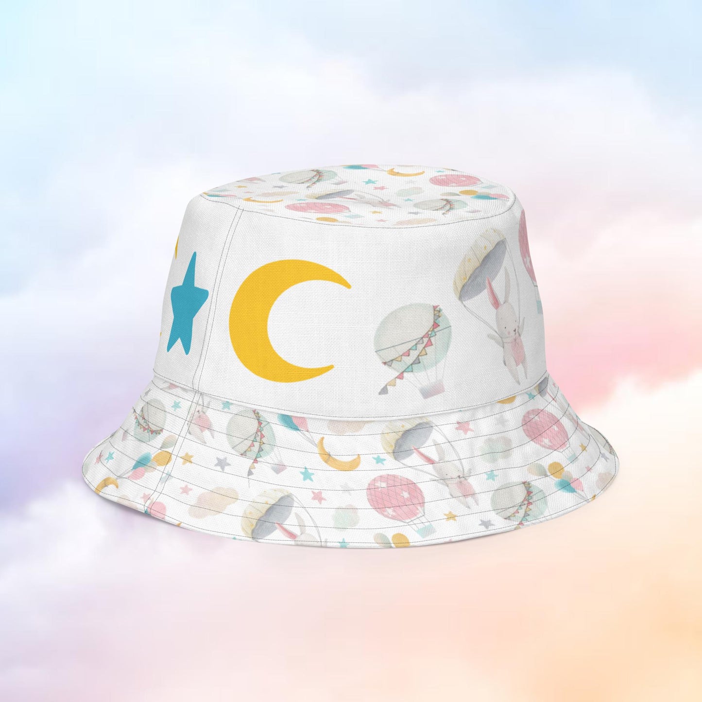 Balloon Bunny Reversible Bucket Hat