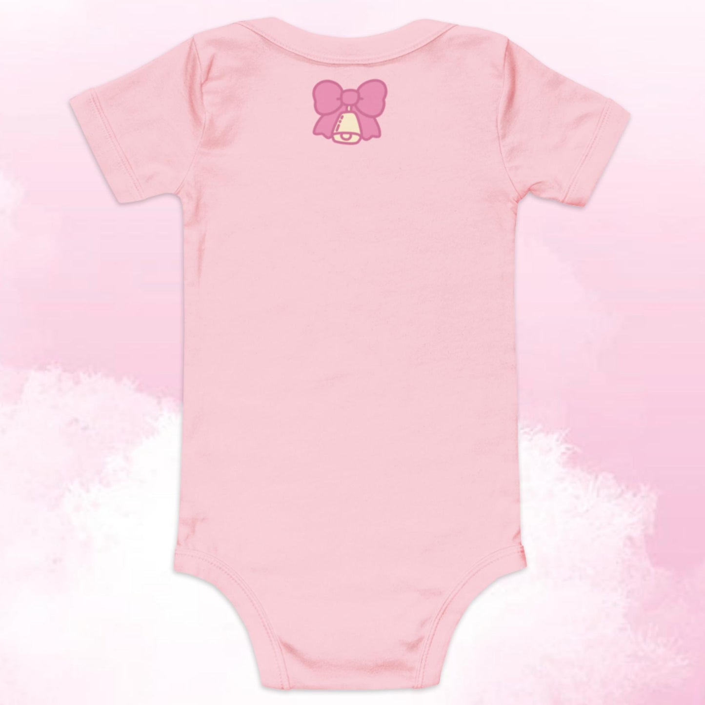 Strawberry Cow Bottle Baby Short Sleeve One Piece