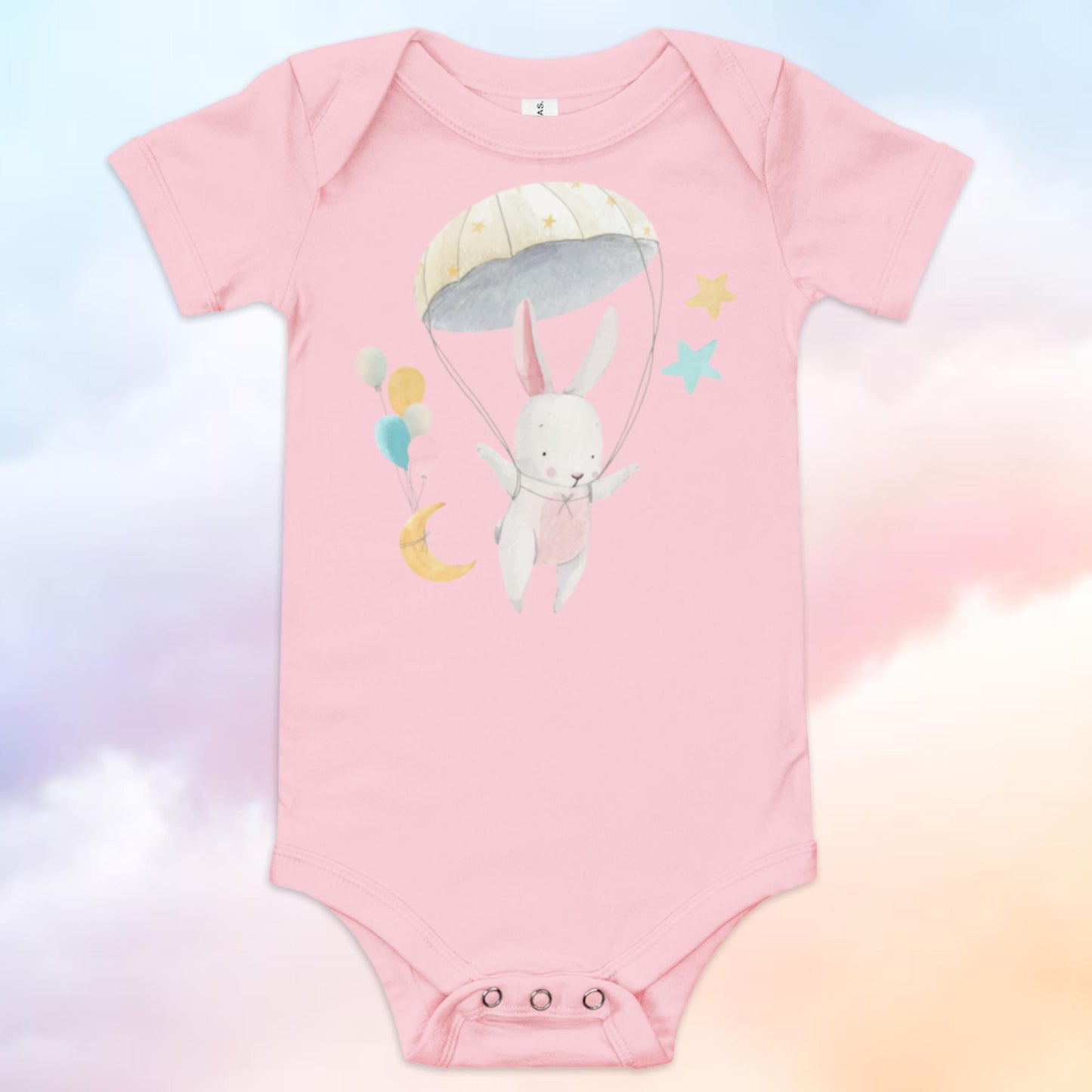 Balloon Bunny Baby Short Sleeve One Piece