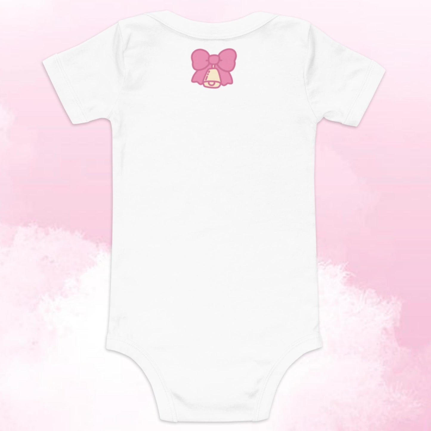 Strawberry Cow Bottle Baby Short Sleeve One Piece