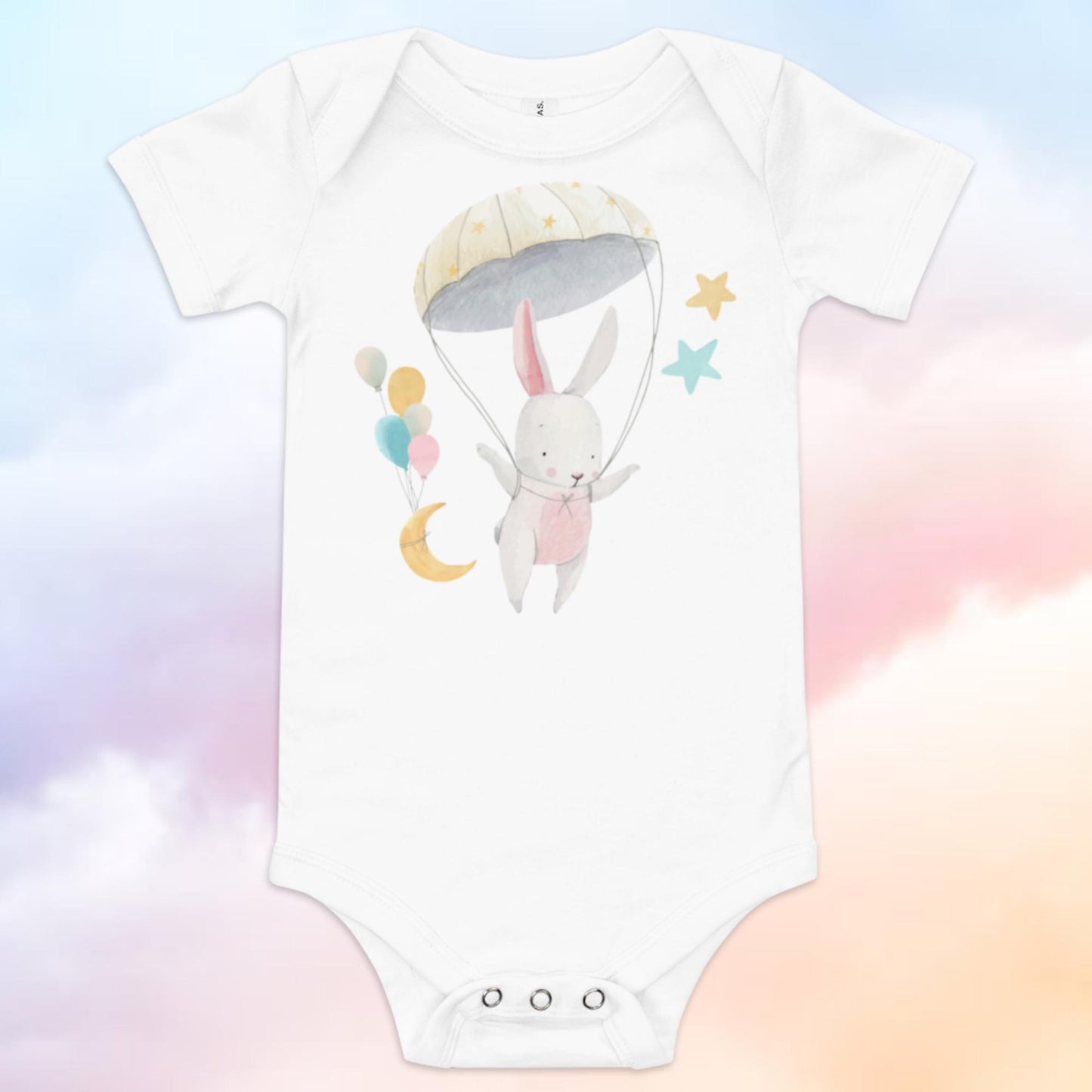 Balloon Bunny Baby Short Sleeve One Piece