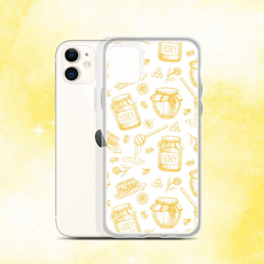 Honey Pot Pattern Clear Case for iPhone®