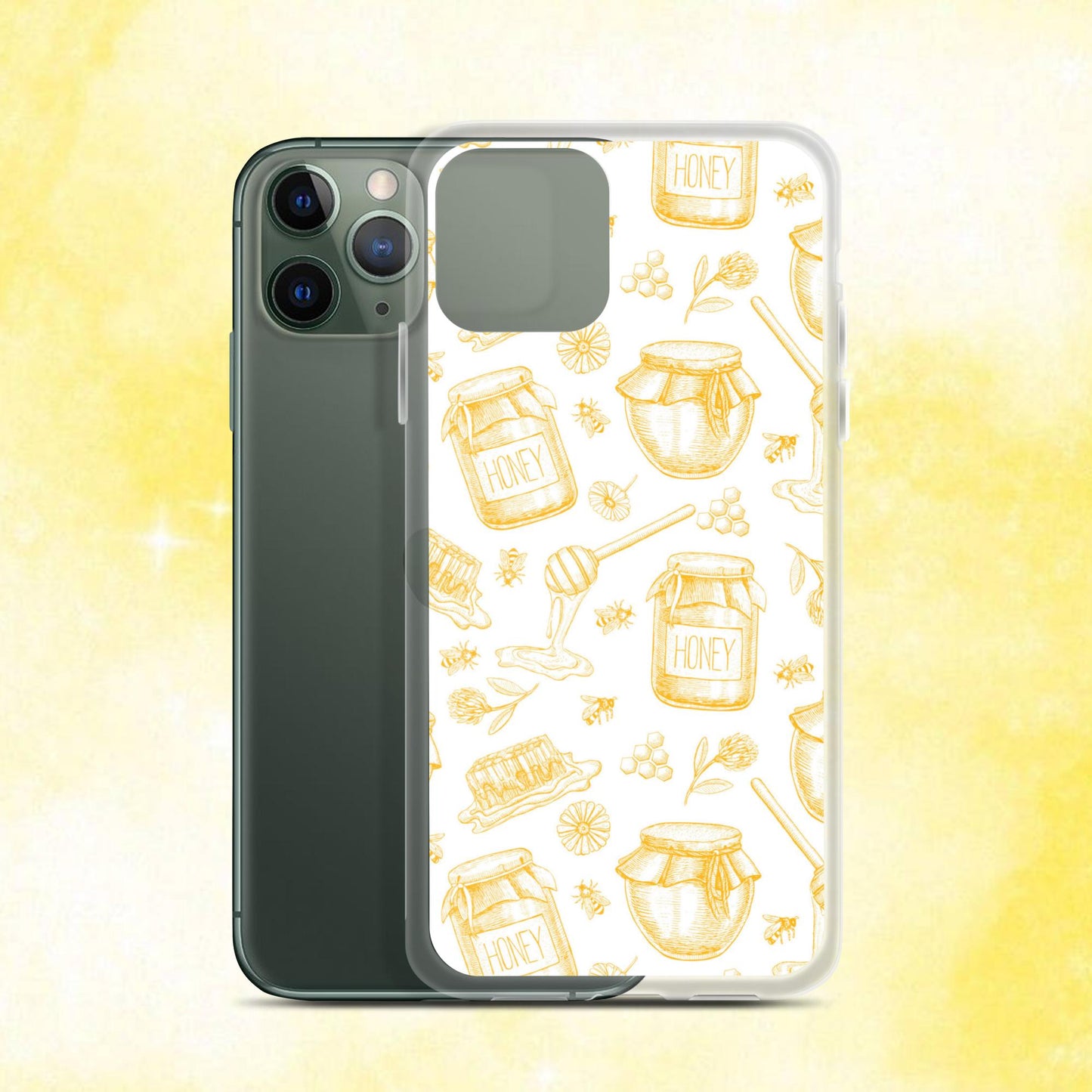 Honey Pot Pattern Clear Case for iPhone®