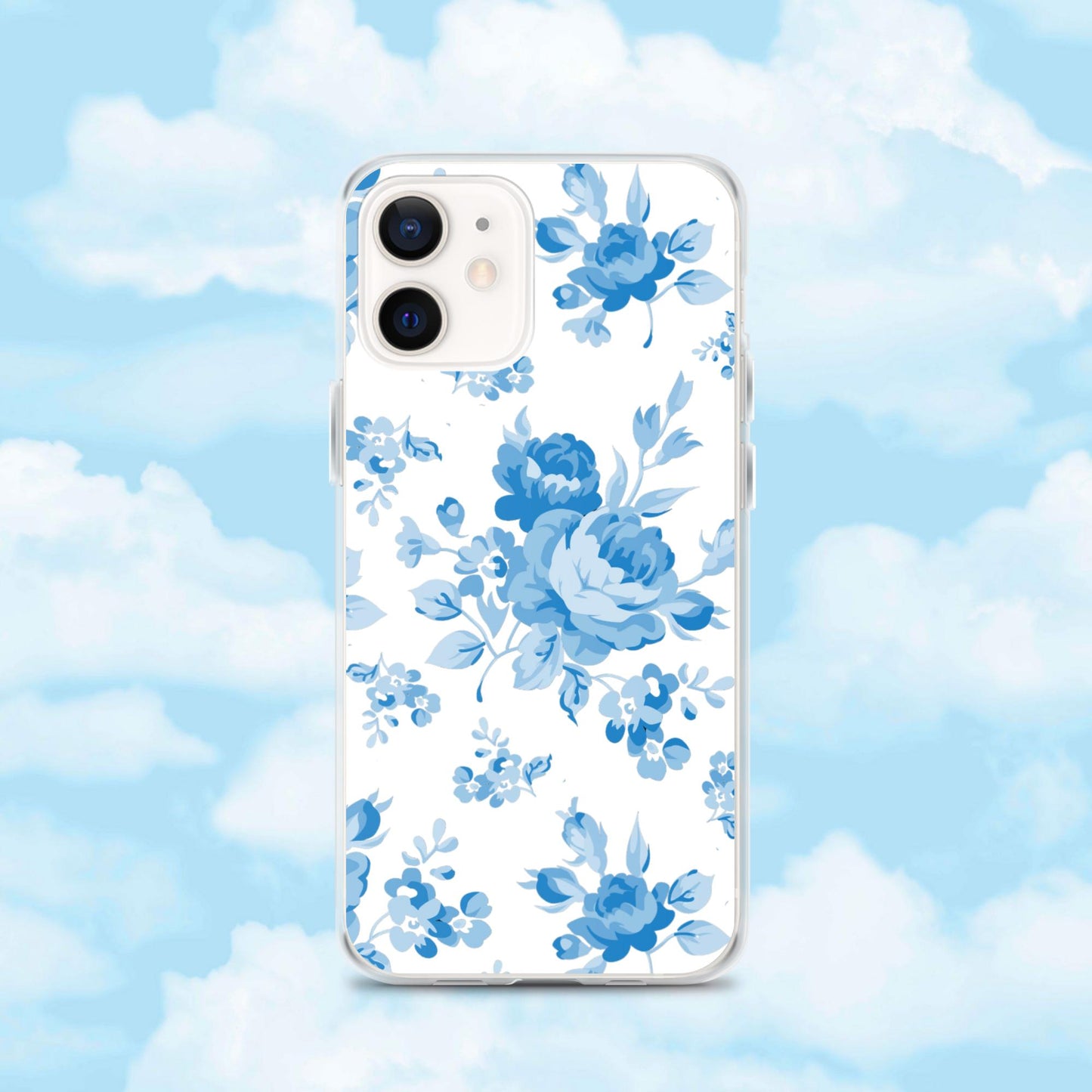 Blue Rose White Clear Case for iPhone®