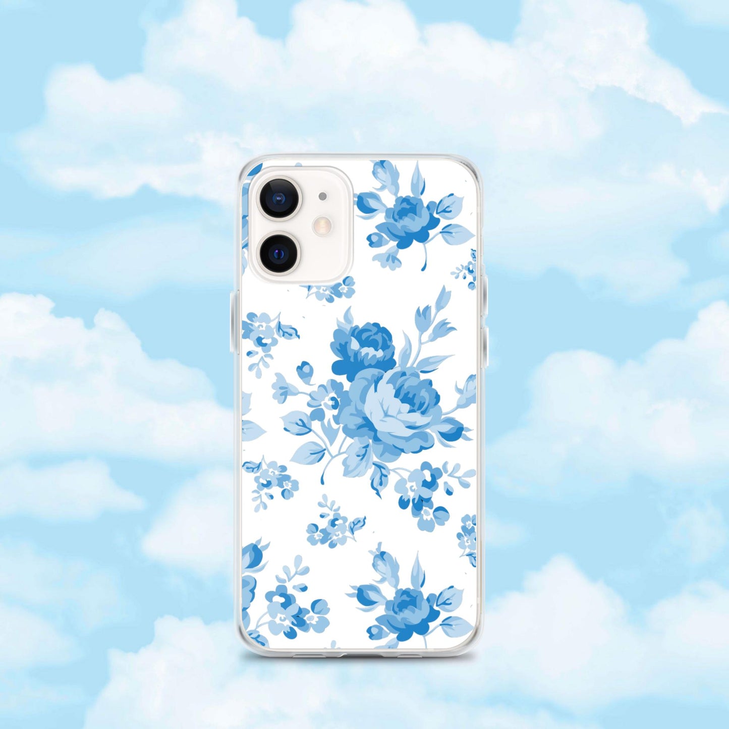 Blue Rose White Clear Case for iPhone®