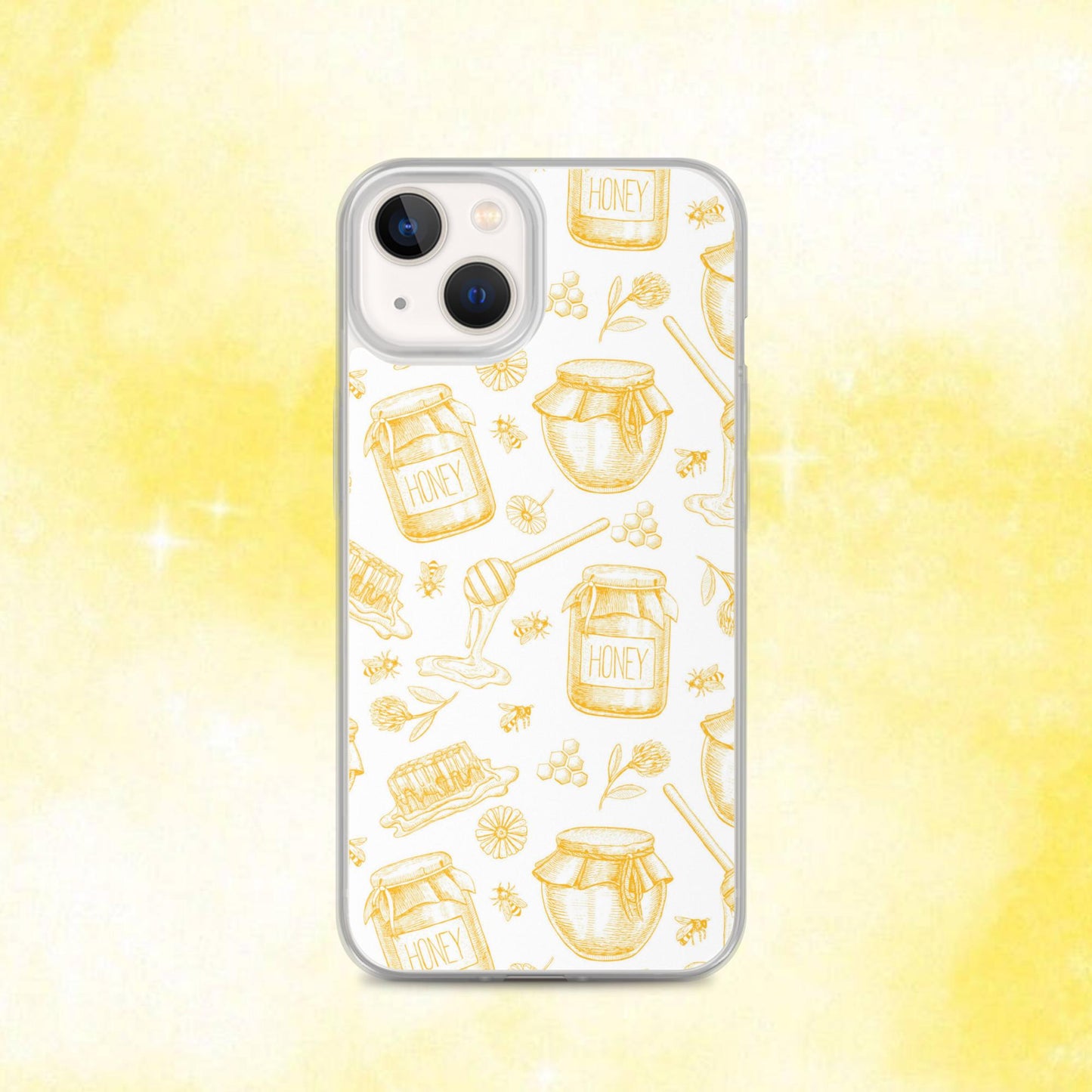 Honey Pot Pattern Clear Case for iPhone®