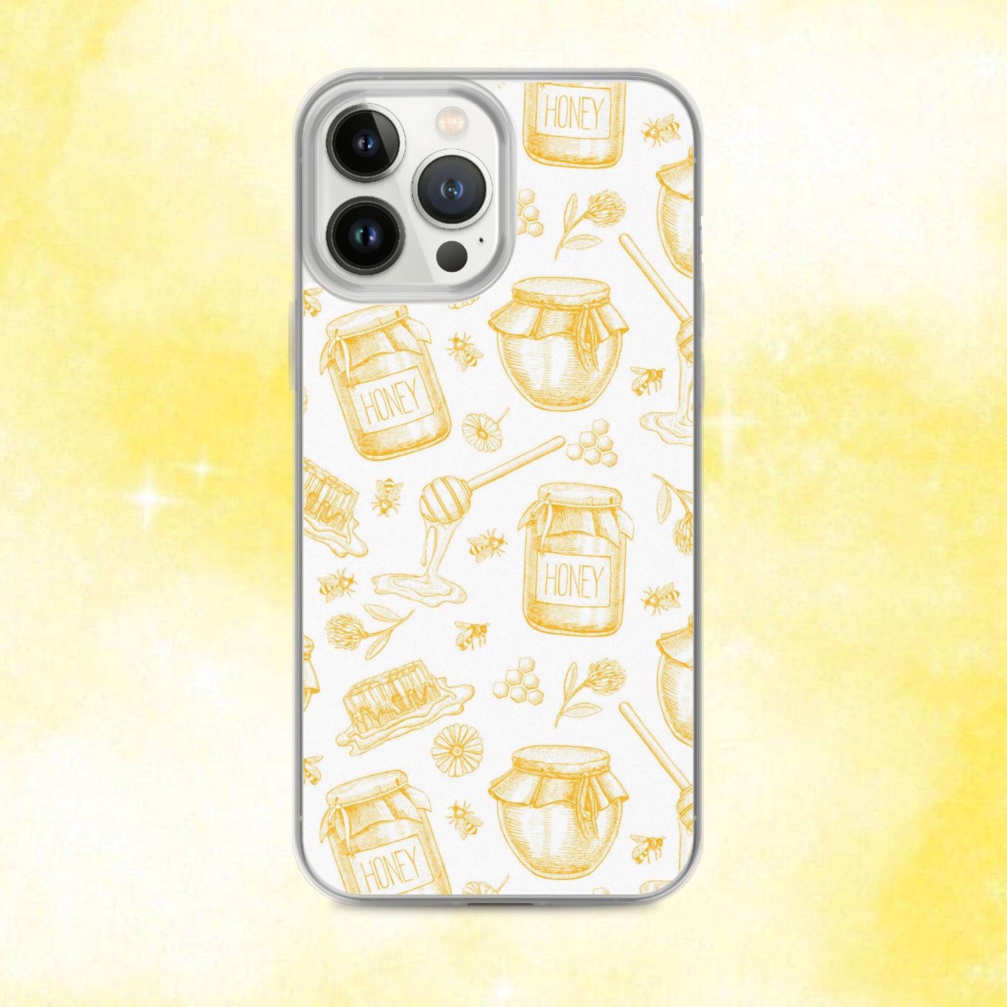 Honey Pot Pattern Clear Case for iPhone®