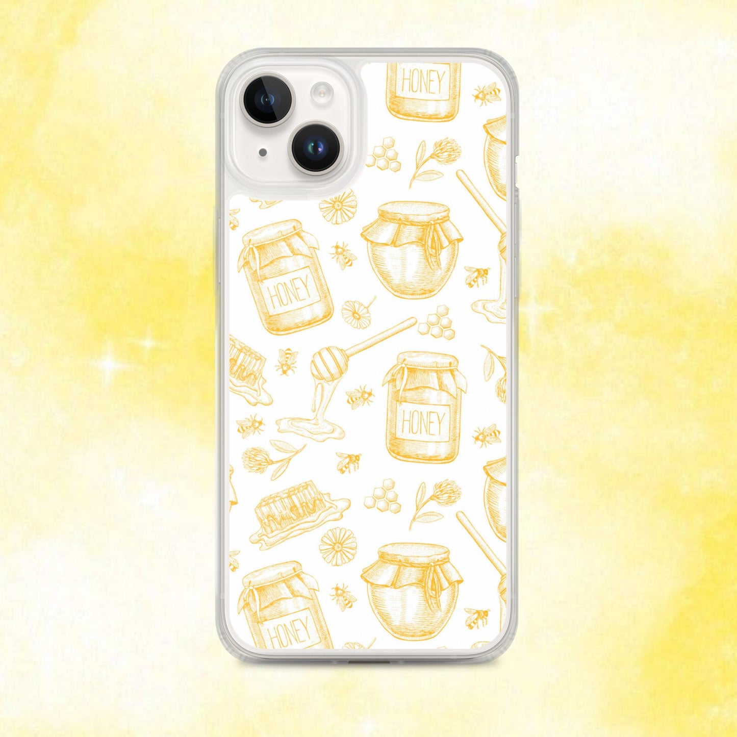 Honey Pot Pattern Clear Case for iPhone®