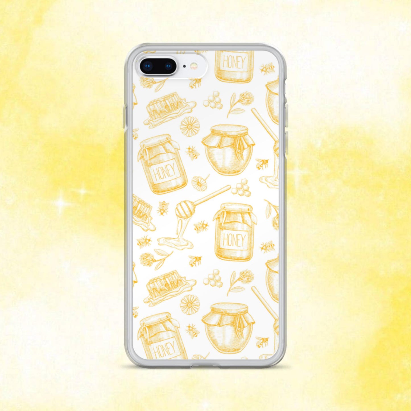 Honey Pot Pattern Clear Case for iPhone®