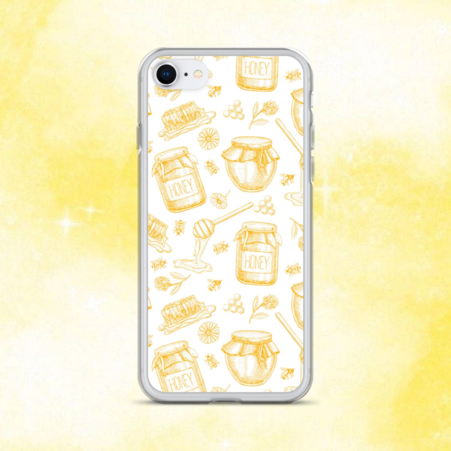 Honey Pot Pattern Clear Case for iPhone®