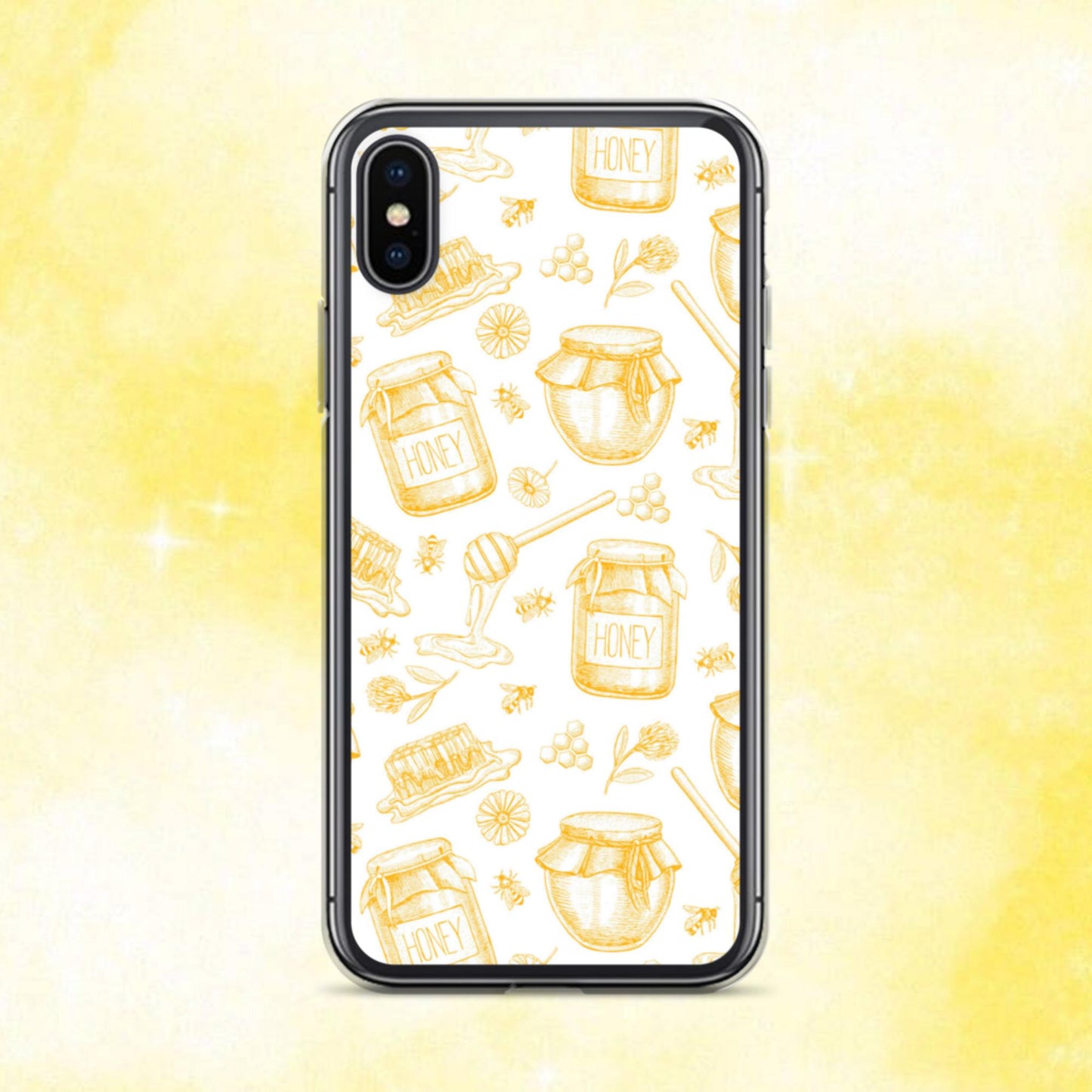 Honey Pot Pattern Clear Case for iPhone®