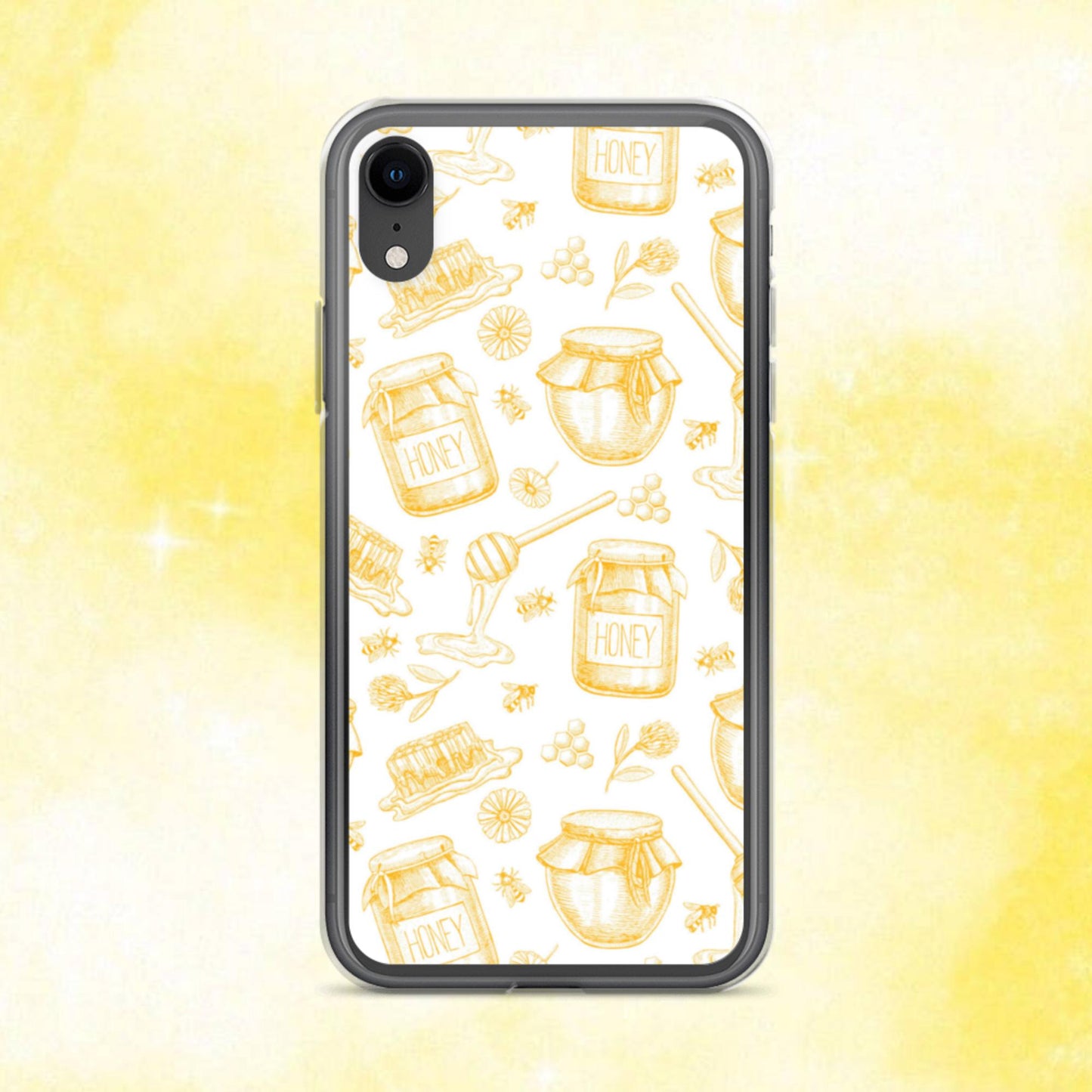 Honey Pot Pattern Clear Case for iPhone®