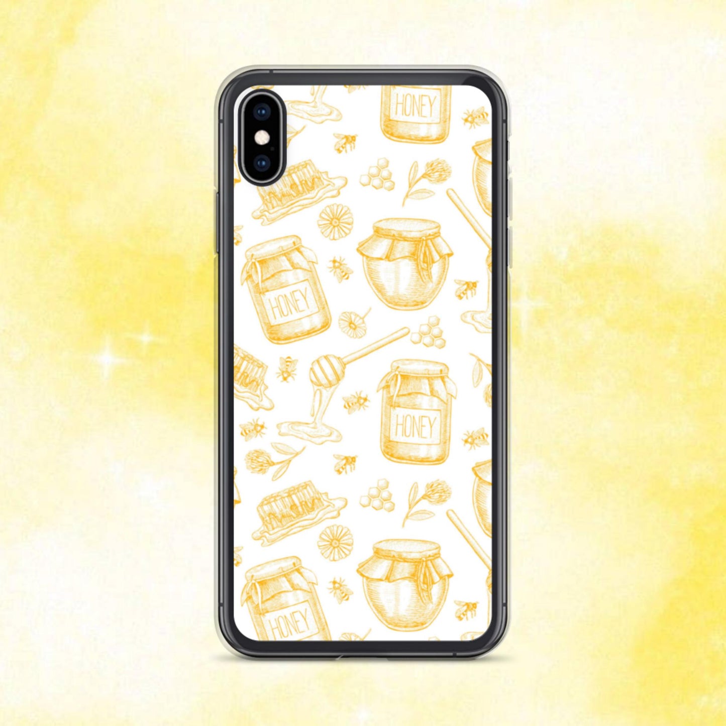 Honey Pot Pattern Clear Case for iPhone®