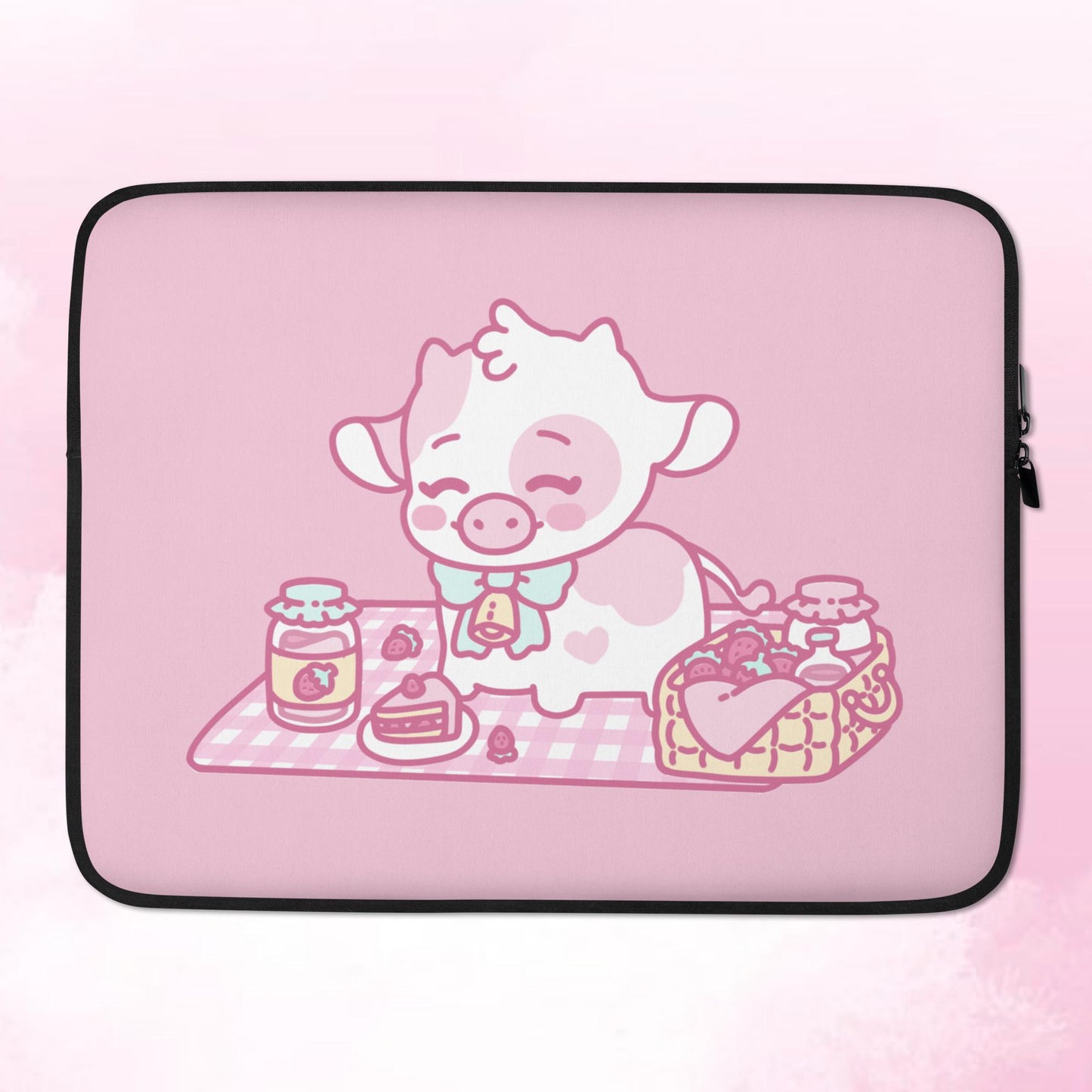 Strawberry Cow Laptop Sleeve