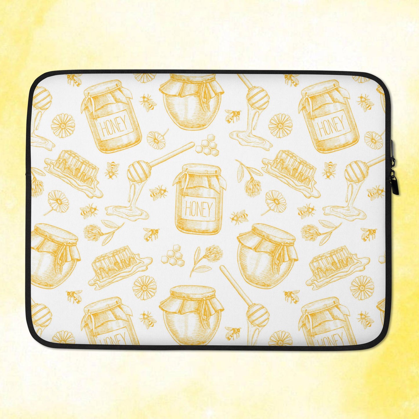 Honey Pot Pattern Laptop Sleeve