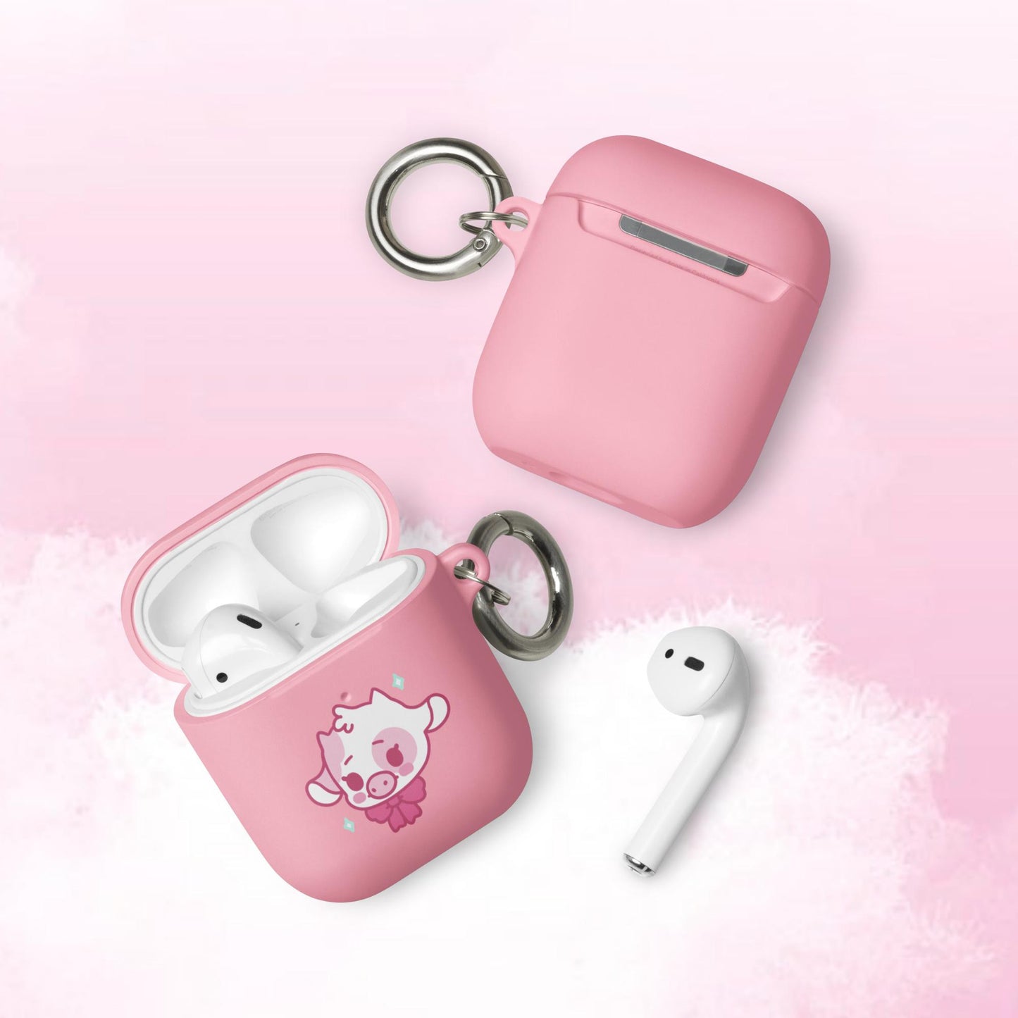 Strawberry Cow Rubber Case for AirPods®