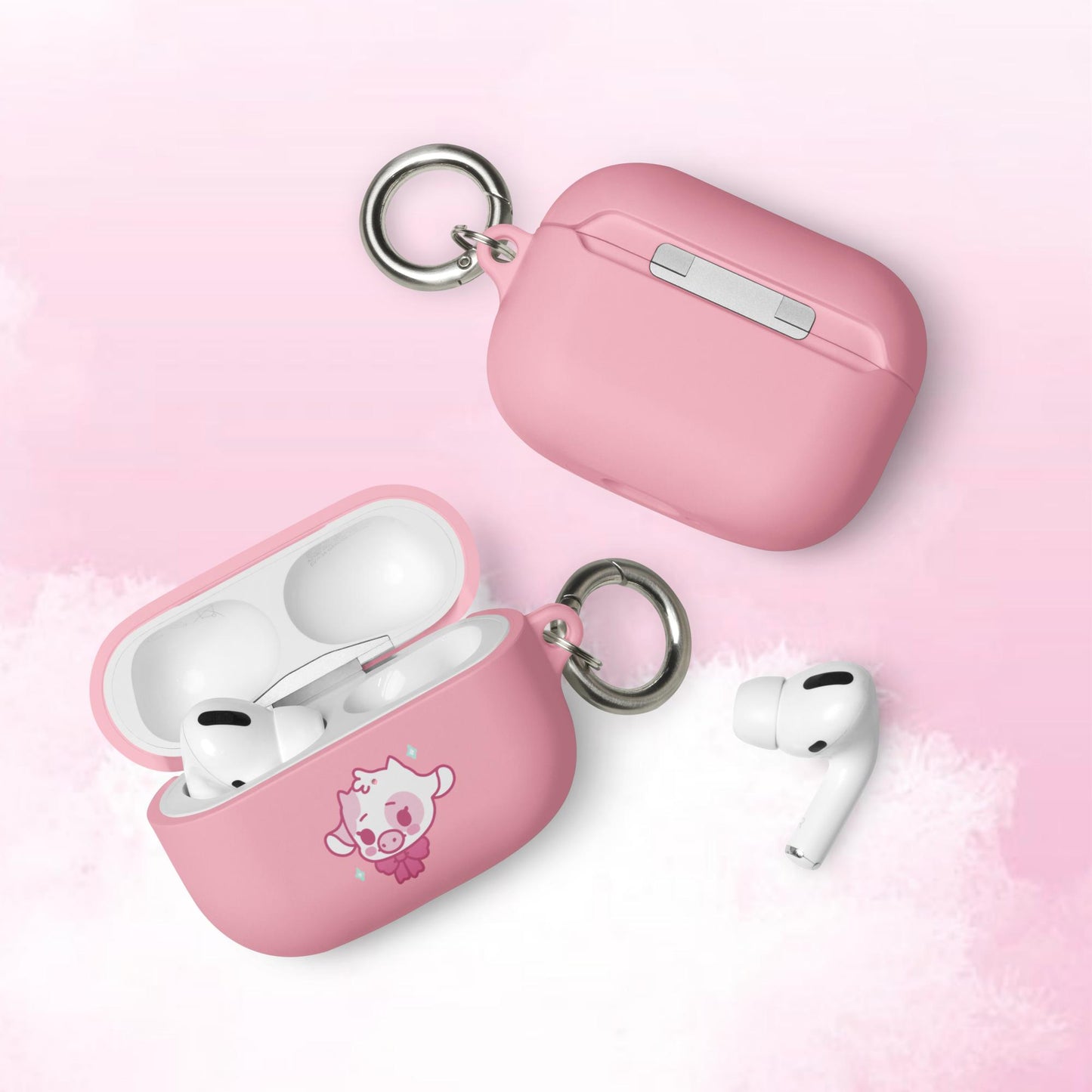 Strawberry Cow Rubber Case for AirPods®