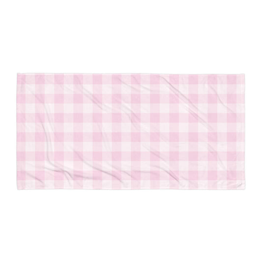 Pink Gingham Towel