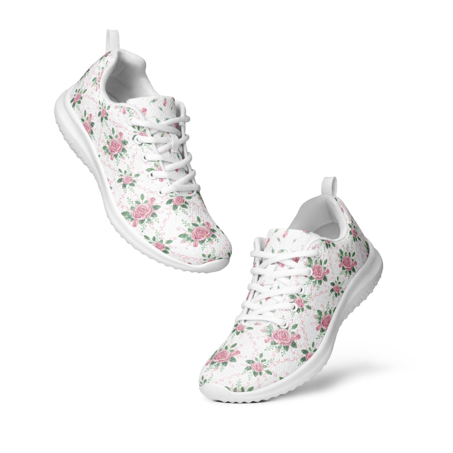 Floral Tiny Rose Women’s Athletic Shoes