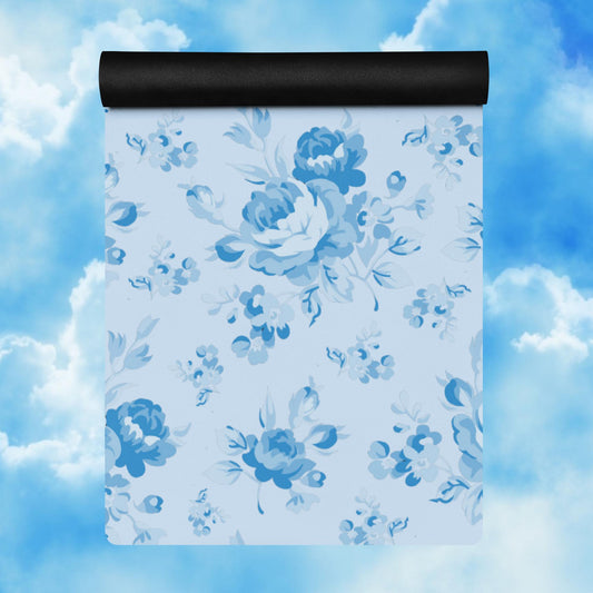 Blue Rose Blue Yoga Mat