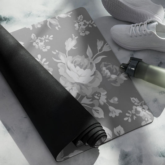 Grey Rose Grey Yoga Mat