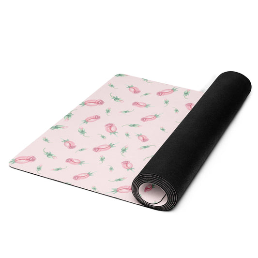 Pink Tiny Rose Yoga Mat